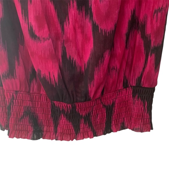 INC International Concepts Purple/Black Off The Shoulder Women’s Blouse - Picture 3 of 3